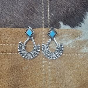 Stunning Turquoise Dangling Earrings